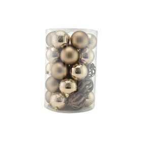 SET 34 PEZZI SFERE PALLINE PER ALBERO DI NATALE CM. 8 COLORE