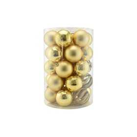 SET 34 PEZZI SFERE PALLINE PER ALBERO DI NATALE CM. 8 COLORE ORO