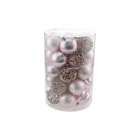 SET 34 PEZZI SFERE PALLINE PER ALBERO DI NATALE CM. 8 COLORE