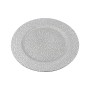 SOTTOPIATTO DECORATO DIAM. CM. 33 COLORE ARGENTO