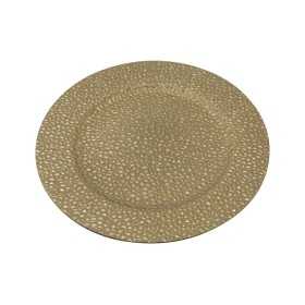 SOTTOPIATTO DECORATO DIAM. CM. 33 COLORE ORO