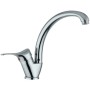 MISCELATORE MONOCOMANDO LAVELLO CANNA ALTA IN OTTONE CROMATO