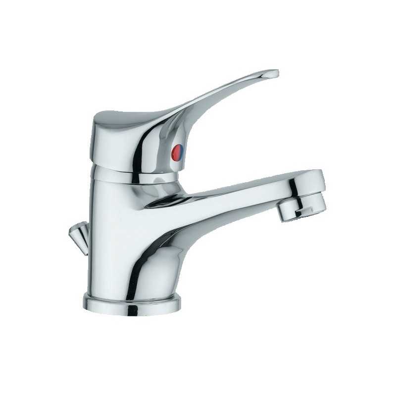 Rubinetto Bidet Monocomando Kiamami Valentina - Ottone Cromato, Cartuccia Ceramica 35mm, Include Flessibili E Piletta