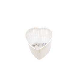 FORMETTA PER FORMAGGIO E RICOTTA A FORMA DI CUORE CM. 5X5X5H. GR. 60/80