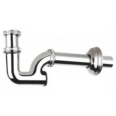 SIFONE COLONNA SENZA PILETTA IN ABS CROMATO 1 - 1/4 DIAM. MM. 32