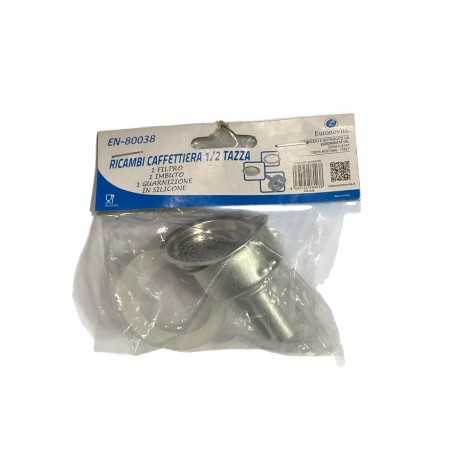 RICAMBI PER CAFFETTIERA 1/2 TAZZA FILTRO E GUARNIZIONE