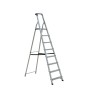 SCALA EVEREST IN ALLUMINIO CON PORTAOGGETTI 8 GRADINI