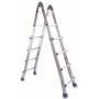 SCALA EVEREST TELESCOPICA IN ALLUMINIO ALLUNGABILE 4+4 GRADINI