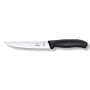 Victorinox Coltello cucina trinciante manico nero Lama liscia