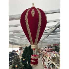 Nataluna MONGOLFIERA APPENDIBILE DI COLORE ROSSO CM. 50x50x120h.