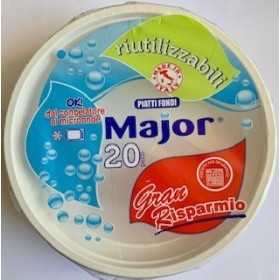 MAJOR PIATTI FONDI RIUTILIZZABILI PZ. 20