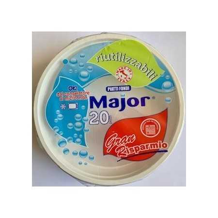 MAJOR PIATTI FONDI RIUTILIZZABILI PZ. 20