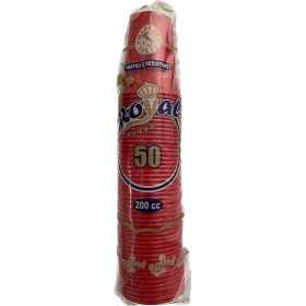 MAJOR ROSSO BICCHIERI DI PLASTICA CC. 200 PZ. 50