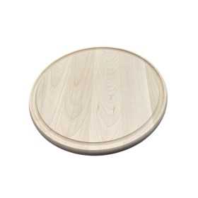 PANETTA TAGLIERE LEGNO DI OLMO TONDO CON INCAVO CM. 35