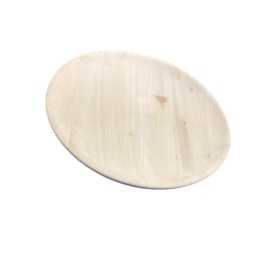 PANETTA PIATTO PER POLENTA DI LEGNO ACERO TONDO CM. 25