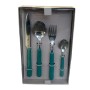 Abert Servizio 24 posate Bolero verde scuro con manico in abs