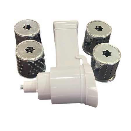 ARTUS PLASTIC VEGETABLE SLICER GRATER KIT WITH 4 STEEL ROLLS