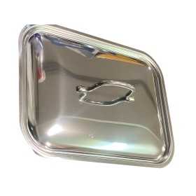 COPERCHIO PER TEGLIA RETTANGOLARE IN ACCIAIO INOX CM. 30x22