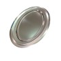 Oval plate without border 18/10 50x35cm