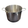 PENTOLA ALTA CON DUE MANICI FONDO INDUZIONE IN ACCIAIO INOX MODELLO DAISY SENZA COPERCHIO CM. 26 X 21,5 H.
