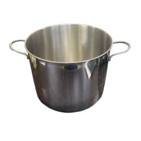 HIGH POT WITH TWO STAINLESS STEEL HANDLES DAISY MODEL WITHOUT LID CM. 30 X 24 H.