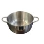 POT WITH TWO STAINLESS STEEL HANDLES DAISY MODEL CM. 30 X 15 H.