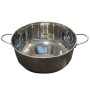 POT IN STAINLESS STEEL 18/10 WITH HANDLES AND ALUMINUM BOTTOM WITHOUT LID CM. 26
