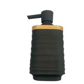 FERIDRAS DISPENSER SAPONE LINEA ALABAMA IN PLASTICA ABS E BAMBOO NERO