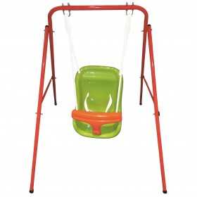 SWING BABY IN PAINTED STEEL WITH INTEGRAL SEAT cm. 95x103x113h