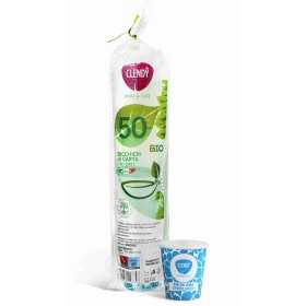 CLENDY BIO BICCHIERI DI CARTA 200 CC. BLU PZ. 50