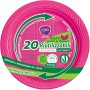 CLENDY COLOR FUXIA PIATTI FRUTTA E DESSERT RIUTILIZZABILI 20