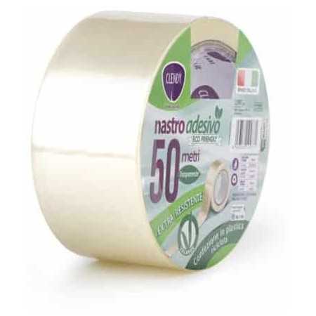 CLENDY NASTRO IMBALLO ADESIVO TRASPARENTE 48MM X 50MT