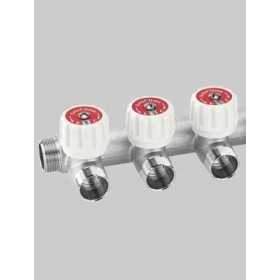 COLLETTORE MODULARI CON ARRESTI MANUALI A 3 VIE MF 3/4 640343