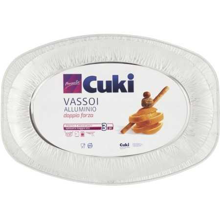 CUKI VASSOIO IN ALLUMINIO PER 6 PORZIONI 3 PEZZI