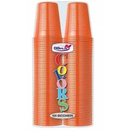 DOPLA COLORS BICCHIERI PLASTICA ARANCIO 200CC 2X50PZ