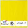 DOPLA COLORS TOVAGLIOLI DI CARTA A 2 VELI GIALLO CM. 33x33 PZ.