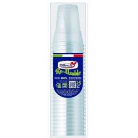 DOPLA RE-USABLE BICCHIERI DIAMANTE TRASPARENTI ML. 390 PZ. 25