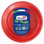DOPLA RE-USABLE PIATTI ROSSO PIANI 25 PEZZI