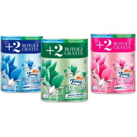 FOXY BOUQUET CARTA IGIENICA PROFUMATA 4+2 ROTOLI GRATIS