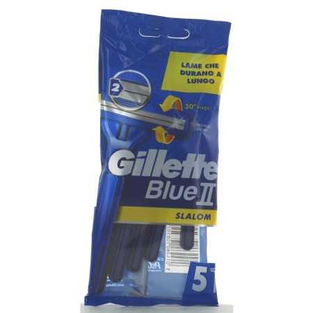 GILLETTE BLUE II RASOIO SLALOM 5 PZ.