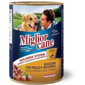 MIGLIOR CANE BOCCONI CON POLLO E TACCHINO 400G