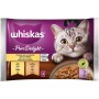 WHISKAS PURE DELIGHT TENERE DELICATEZZE STRACCETTI IN GELATINA 4X85 GR 2 POLLO + 2 TACCHINO