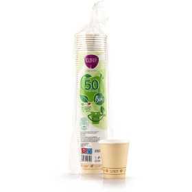 CLENDY BIO BICCHIERI DI CARTA 200CC AVANA 50 PEZZI