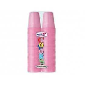 DOPLA COLORS BICCHIERI PLASTICA ROSA 200CC 2X50 PEZZI