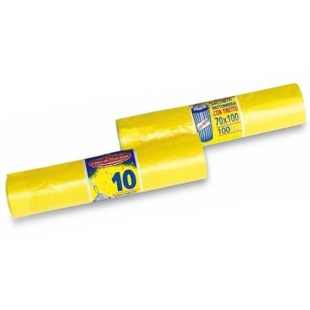 PETERPANPLAST SACCHI NETTEZZA PROFUMATI CON TIRETTO GIALLO