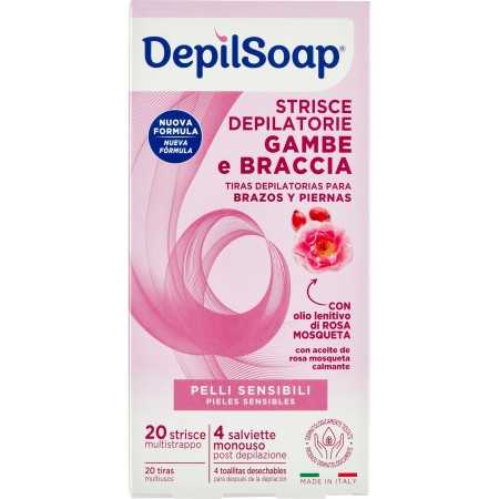 DEPILSOAP STRISCE DEPILATORIE CORPO PELLI DELICATE 20PZ