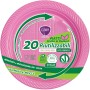 CLENDY COLOR ROSA PIATTI FRUTTA E DESSERT RIUTILIZZABILI 20