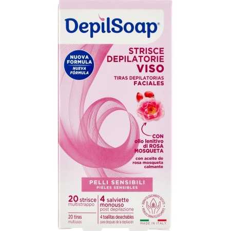 DEPILSOAP STRISCE DEPILATORIE VISO PELLI DELICATE 20PZ