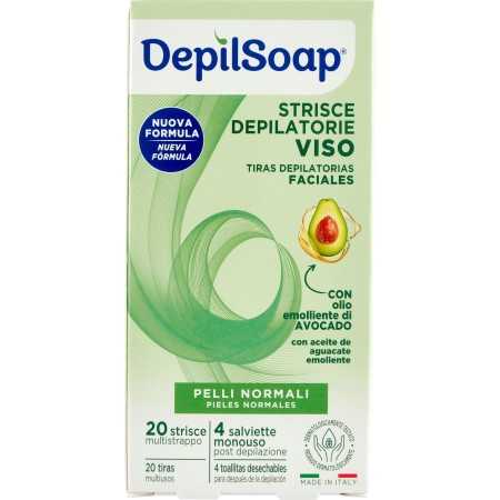 DEPILSOAP STRISCE DEPILATORIE VISO PELLI NORMALI 20PZ