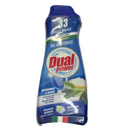 DUAL POWER DETERGENTE SUPER GEL PER LAVASTOVIGLIE TUTTO IN 1